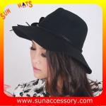9111148 Sun Accessory customized winner fashion 100% wool felt hats, women hats