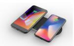 2018 Wirelles iq charger big uk 7.5W/10W fast qi wireless charger charging dual