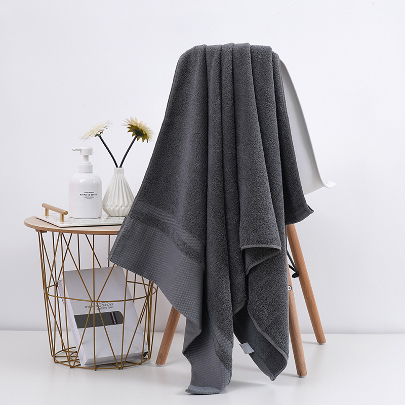 High Grade Rectangle 16S Long-staple Cotton Bath Towel for Hotel Bathrooms and Spas