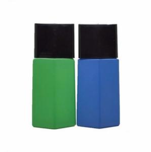 Wholesale Special Shape Crystal Perfume Empty Glass Bottle Green And Blue Mactch Black Cap from china suppliers