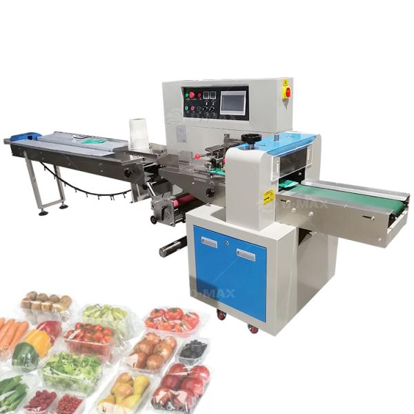 Horizontal Pillow Bag Type Lettuce Cabbage Vegetable Packaging Machine with Materials