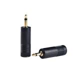 1/ 8 Inch Male to 6.35 mm Female Audio Cable Connectors , Mono Jack Adapter