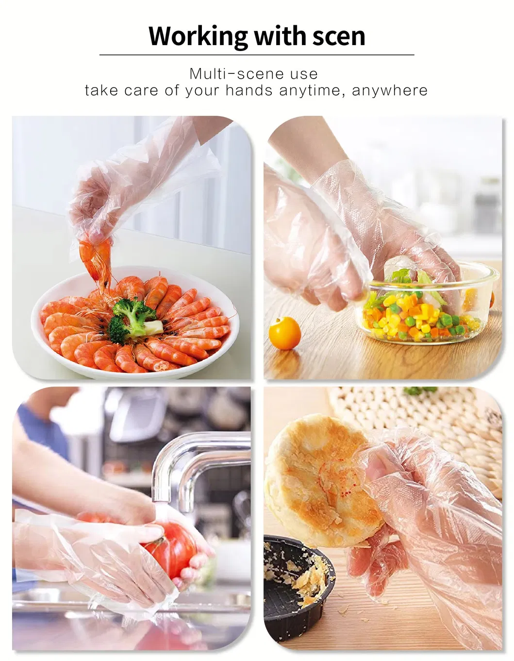 Custom Disposable Protective PVC Gloves PU and Plastic Gloves for Industrial Use in Food Industry Hand Protection