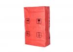 Cement Paper Valve Sealed Plastic Storage Bags , Kraft Paper PP Woven Plastic