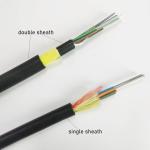 Self support aerial overhead aramid yarn fibra optica cables FRP 6 12 24 48