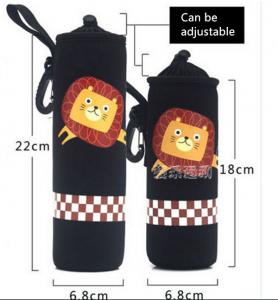 China Neoprene Water Bottle Sleeve Insulated Glass Drink Bottle Cover size:18cmc*6.8cm  Material is neoprene on sale