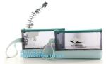 slider bag plastic zipper bag vinyl cosmetic bag, vinyl zipper pouch/Clear