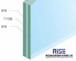 10mm Clear Flat Frosted Laminated Tempered Safety Glass With Polished Edge