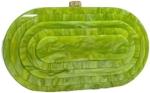 Acrylic Evening Clutch Bag for Women Shell Shape Shoulder Crossbody Bag Glitter