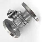 Flange Connection JIS 2PC Stainless Steel Ball Valve Operated by Manual Driving
