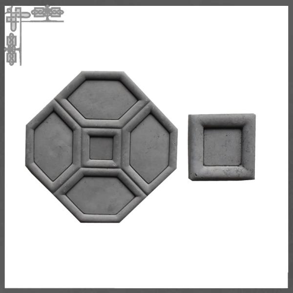 Hexagon Design Decorative Interior Clay 3d Wall Tiles Grey For Living Room