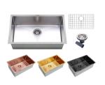 PVD Nano Undermount Stainless Steel Kitchen Sink External Size 30"x18"x10"