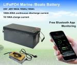 Smart Electric boat propulsion Outboard Lithium battery RS485 CAN 24V 250Ah