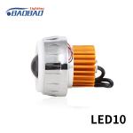 LED10 Double angel eye without fan motorcycle led headlight projector lens