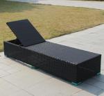 Leisure Aluminium PE Rattan beach chair For Hotel All weather Outdoor Garden