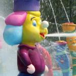 Fiberglass water fountain with Galvanized Carbon Steel Frame of amusement park
