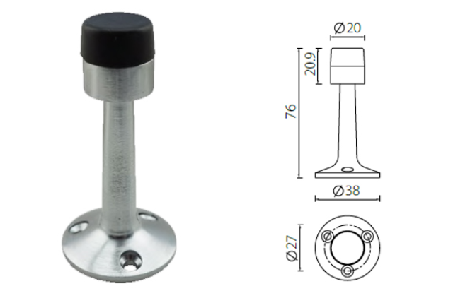 Fire Door Fitting Hardware Easy Installation Wood Screws Included