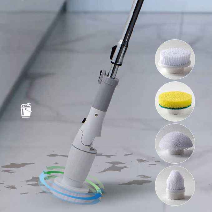 Retractable Electric Cleaning Brush Spin Cleaner For Bathroom 2500mAh