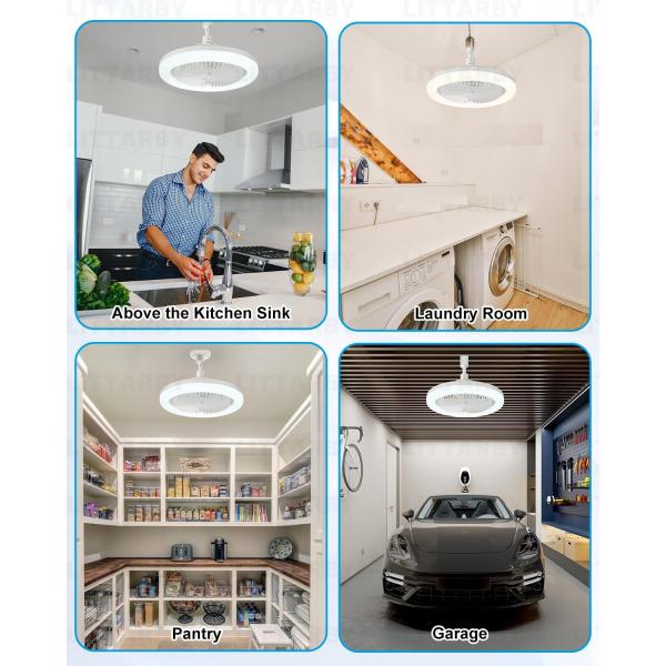 14W LED Ceiling Light with E26/E27 Base IP64 Rating and 130LM/W Efficiency for Kitchen Bedroom Storage Room