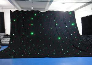Wholesale RGBY LED Stage Backdrop , LED Star Cloth Backdrop For Wedding Decoration from china suppliers