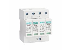 Wholesale SPD T2 320V 4P 40KA Type 2 Surge Protector Lightning Protection from china suppliers