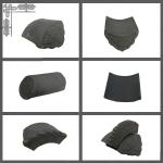 Natural Grey Chinese Clay Roof Tiles Traditional Design