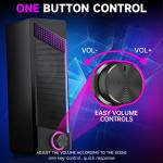 Desktop Gaming Speakers with Rich Bass USB Powered Portable RGB Computer Volume