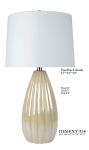 Porcelain Base Simple Modern Table Lamp TC White D14*27"