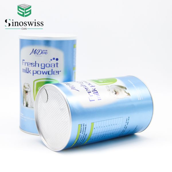 Eco Recyclable Paper Cans Packaging For Pet Milk Powder Nutrition Package