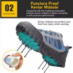 Lightweight Breathable Deodorant Work Shoes Summer Safty Shoes Men Safety Shoes