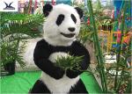 Zoo Park Realistic Animatronic Animals Panda Statues For Theme Park Decoration