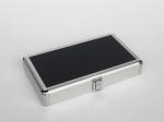 Silver Small Aluminum Hard Case With 180 Degree Open Easy Transport