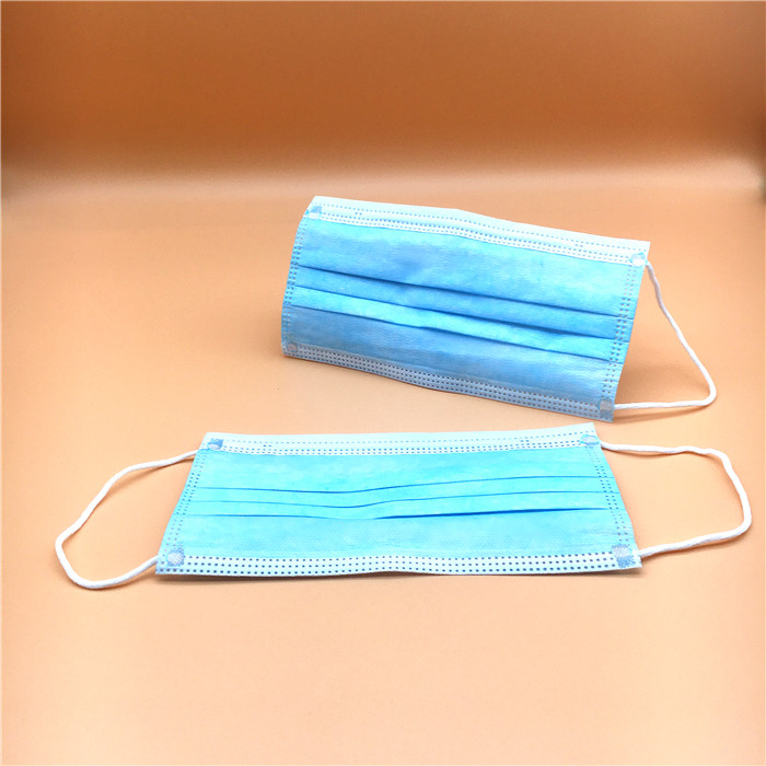 Three Layers Disposable Face Mask / Office Hospital Disposable Mouth Mask
