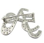Intricate Classic 925 Silver CZ Round Brooch For Anniversary Business Meeting Cz