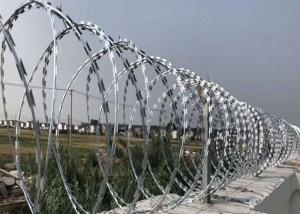 Wholesale Clips Hot Dip Galvanized Razor Barbed Wire For Anti Piracy Security Fence from china suppliers