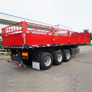 Wholesale FUWA Tri Axle Agricultural 40 Feet 60T Stake Side Trailer from china suppliers