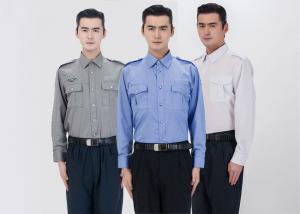 China Classic Stereo Lapel Male Security Guard Dress Uniform With Detachable Security Badges on sale