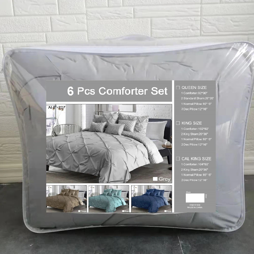 Microfiber Fabric Density Comforter Bedding Set 4 Pieces King Size Luxury Bedding