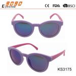 children's fashionable sunglasses ,made of plastic frame and temples,suitable
