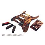 Lady Pattern 3-Ply Standard SSS Electric Guitar Pickguard Set With Screw Back
