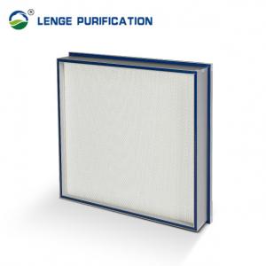 China H14 99.995 % Gel Sealed Mini Pleated HEPA Filter For Clean Room on sale