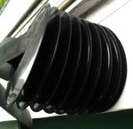 highly effective black TPEE telescopic covers for boom lifts in variegated sizes