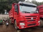 HOWO 375 Euro 3 Used Dump Trucks 9000 * 2500 * 3500 Mm Easy Operation