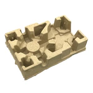 Wholesale Recycled Paper Molded Pulp Tray Packaging Compostable Ecofriendly Brown for Electronic from china suppliers