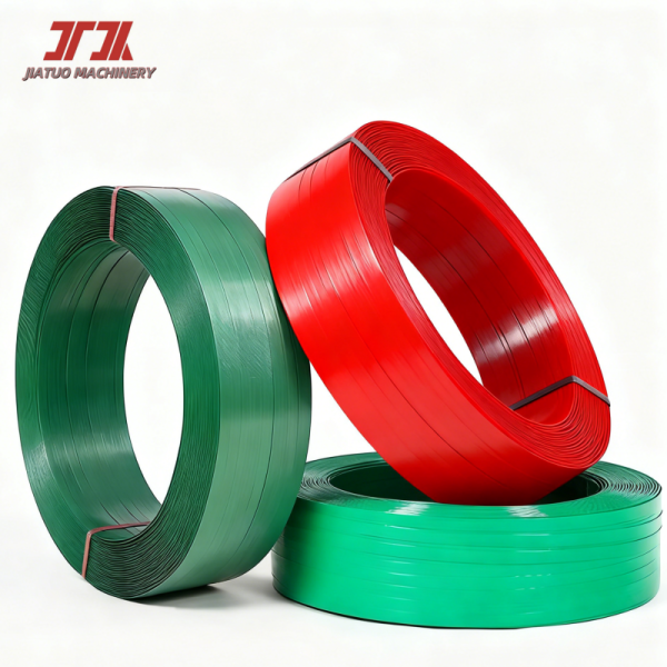 Green Embossed Plastic Strapping Pet Packing Bricks Timbers 16mm Width Pet Plastic Strip