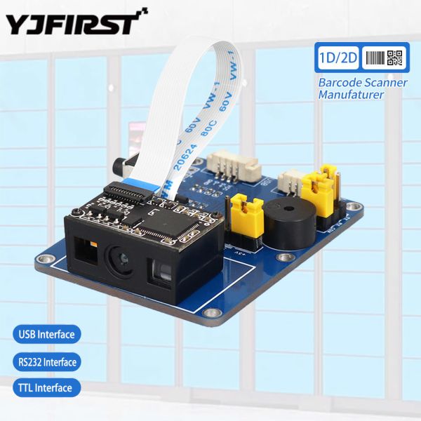 YJFIRST 2D Embedded Mini Bar Qr Code Reader Scanning Engine Fixed Mount Barcode Scanner Module
