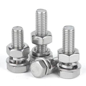 Wholesale M36 Din933 Din934 Stainless Steel Hex Bolt and Nut Set with White Zinc .Yellow Zinc. HDG from china suppliers