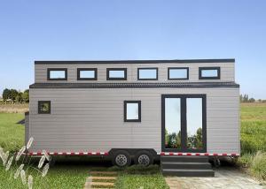 Wholesale Modern Prefab Modular Home Luxury Caravan Tiny House On Wheels Shipped By 40 FR Shipping Container from china suppliers