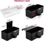 Power Coated Aluminum Drip Pan Liners Catcher Pan for Blackstone Griddle Light