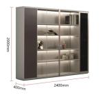 Modern Office Furniture Ceo Boss Manager Desk Shelf Background Cabinet Filing
